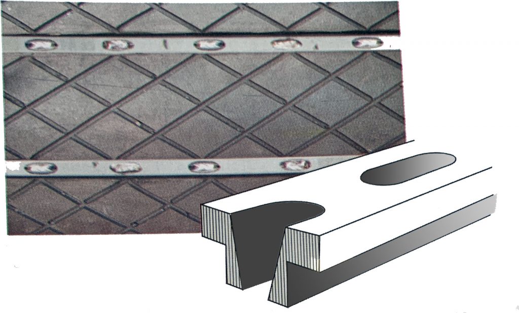 t is the cross section of the interchangeable segments on the drum layer